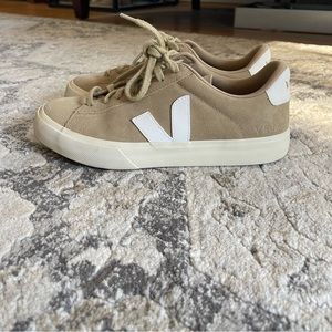 Veja Campo Sneakers Suede Dune White